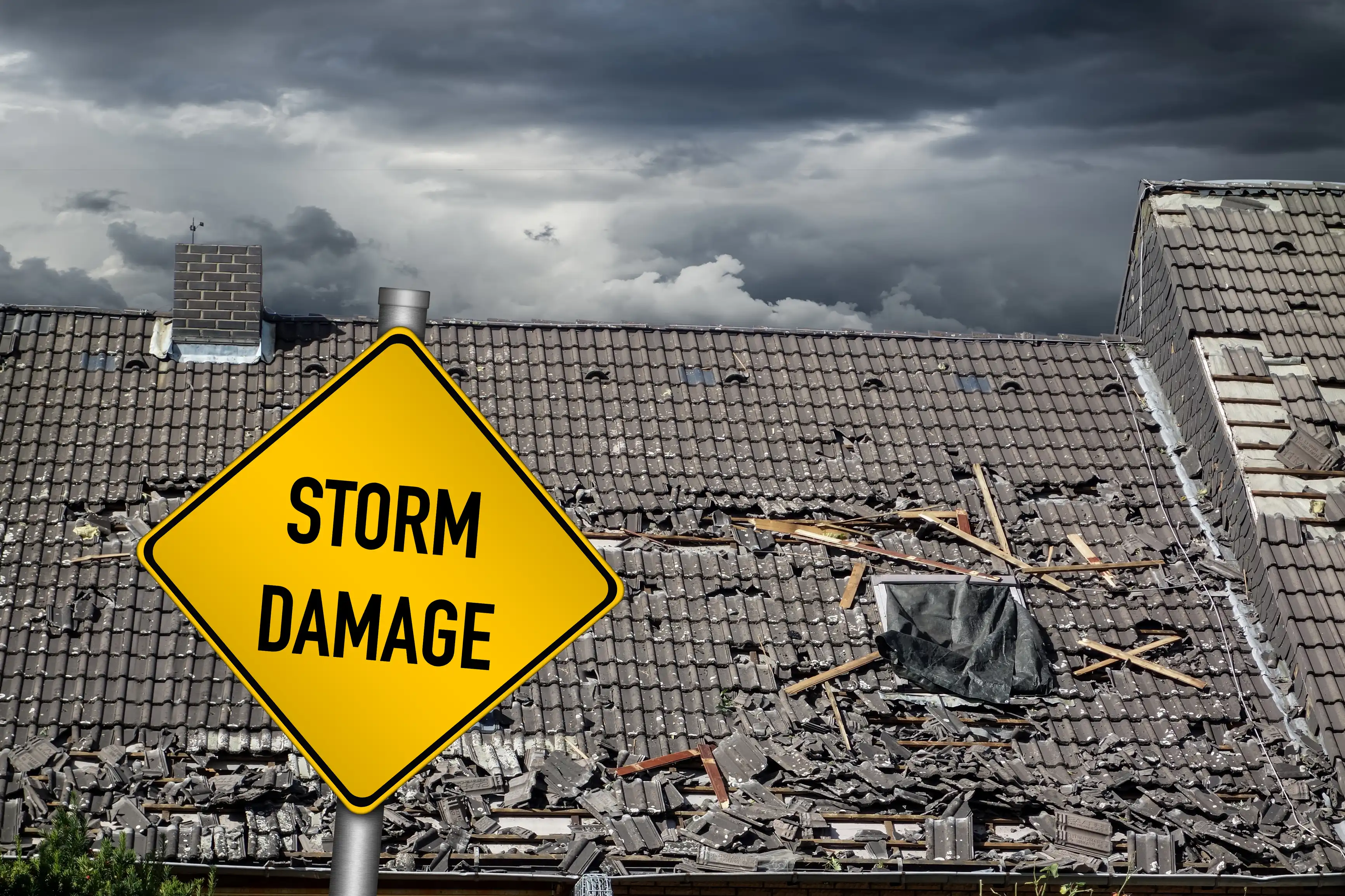 Storm damage repair service